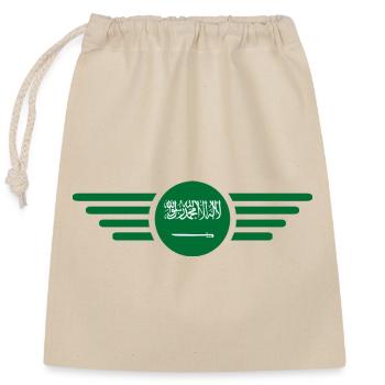 Saudi Arabia Desert Magic Style Design T-Shirt - Closable cotton gift bag (25x30cm) - nature - Front