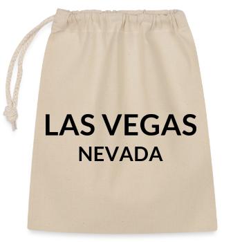 Las Vegas, Nevada, États-Unis - Sac cadeau en coton avec cordon (25 x 30 cm) - nature - Devant
