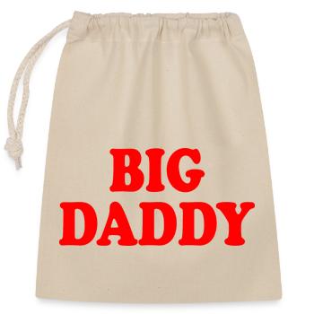 Big daddy - Sac cadeau en coton avec cordon (25 x 30 cm) - nature - Devant