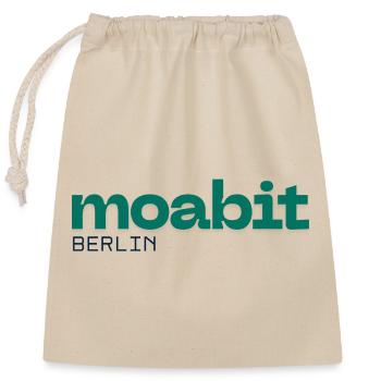 Moabit Berlin Beau design simple - Sac cadeau en coton avec cordon (25 x 30 cm) - nature - Devant
