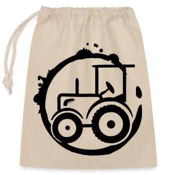 Traktor Patch Graffiti für Trecker Fans - Verschließbarer Geschenkbeutel aus Baumwolle (25x30cm) - Natur - Vorne