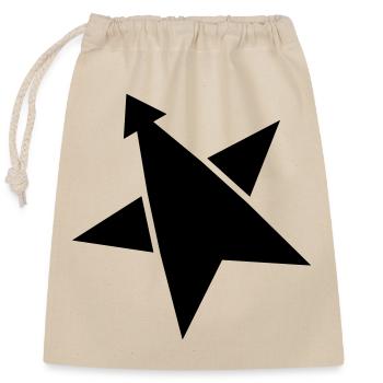 Rocket STAR - Sac cadeau en coton avec cordon (25 x 30 cm) - nature - Devant