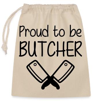Butcher - Butcher - Closable cotton gift bag (25x30cm) - nature - Front