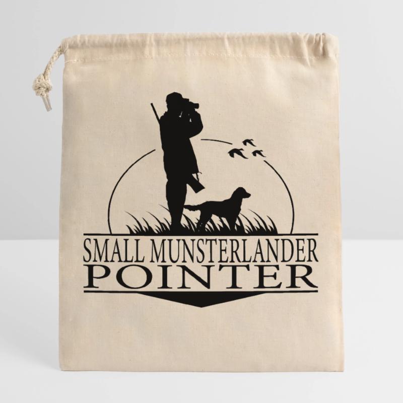 SMALL MUNSTERLANDER POINTER Jagdhunde Wilsigns Verschließbarer Geschenkbeutel aus Baumwolle (25x30cm)
