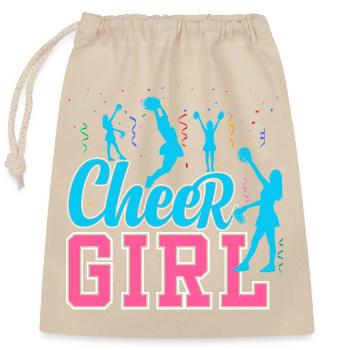 Cheer Girl - Verschließbarer Geschenkbeutel aus Baumwolle (25x30cm) - Natur - Vorne