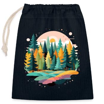 Ruhige Landschaft Ruhig Beschauliche Natur Im Freien - Verschließbarer Geschenkbeutel aus Baumwolle (25x30cm) - Navy - Vorne