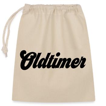 Voitures anciennes - Sac cadeau en coton avec cordon (25 x 30 cm) - nature - Devant
