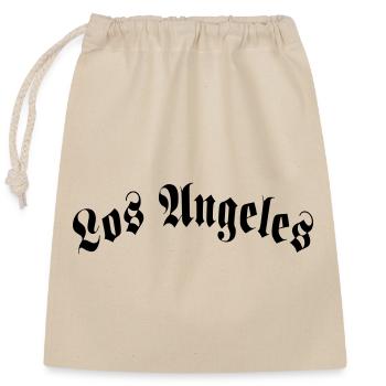 los angeles - Verschließbarer Geschenkbeutel aus Baumwolle (25x30cm) - Natur - Vorne