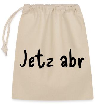 Now abr - Closable cotton gift bag (25x30cm) - nature - Front