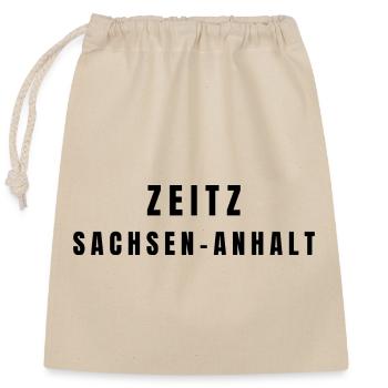 Zeitz Saxe-Anhalt - Sac cadeau en coton avec cordon (25 x 30 cm) - nature - Devant