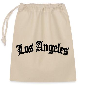 los angeles - Verschließbarer Geschenkbeutel aus Baumwolle (25x30cm) - Natur - Vorne