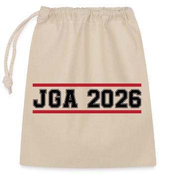 JGA_2026 - Sac cadeau en coton avec cordon (25 x 30 cm) - nature - Devant