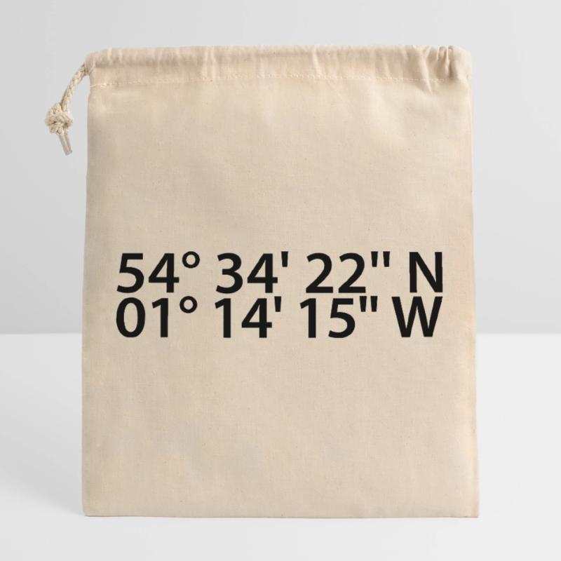 Middlesbrough Coordinates Closable cotton gift bag (25x30cm)
