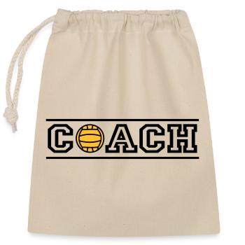 coach - Closable cotton gift bag (25x30cm) - nature - Front