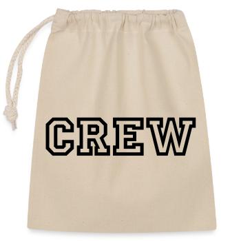 Crew - Closable cotton gift bag (25x30cm) - nature - Front