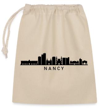 Skyline Nancy - Closable cotton gift bag (25x30cm) - nature - Front