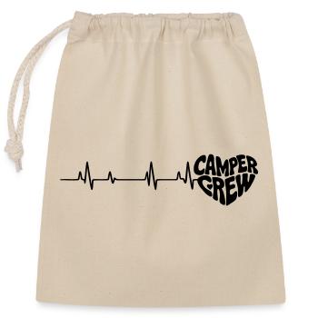 Herz_Camper - Sac cadeau en coton avec cordon (25 x 30 cm) - nature - Devant