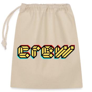 CREW - Team Member - Human Resources - ORGA - Staff - Closable cotton gift bag (25x30cm) - nature - Front