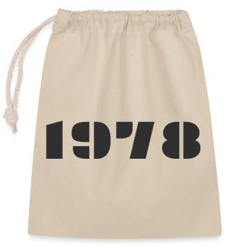 1978 - Sac cadeau en coton avec cordon (25 x 30 cm) - nature - Devant