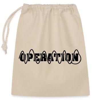 Surgery if wound sutured - Closable cotton gift bag (25x30cm) - nature - Front