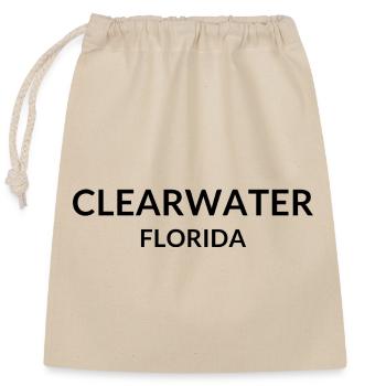 Clearwater Florida USA - Verschließbarer Geschenkbeutel aus Baumwolle (25x30cm) - Natur - Vorne