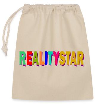 RealityStar color explosion - Closable cotton gift bag (25x30cm) - nature - Front