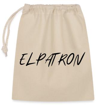 El Patron – The Chef Look - Closable cotton gift bag (25x30cm) - nature - Front
