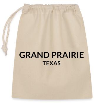Grand Prairie, Texas, USA - Closable cotton gift bag (25x30cm) - nature - Front