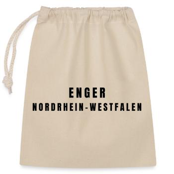 Enger Nordrhein-Westfalen - Verschließbarer Geschenkbeutel aus Baumwolle (25x30cm) - Natur - Vorne