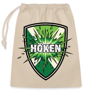 Höken Achterhoek flag - Closable cotton gift bag (25x30cm) - nature - Front