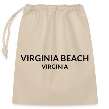Virginia Beach Virginia USA - Verschließbarer Geschenkbeutel aus Baumwolle (25x30cm) - Natur - Vorne