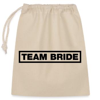 Équipe Bride - Sac cadeau en coton avec cordon (25 x 30 cm) - nature - Devant