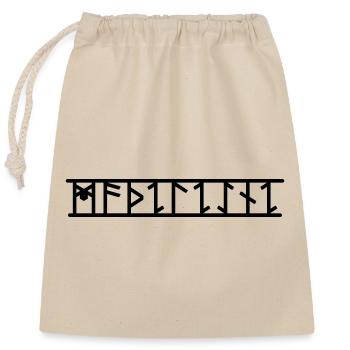 Madeleine - Closable cotton gift bag (25x30cm) - nature - Front