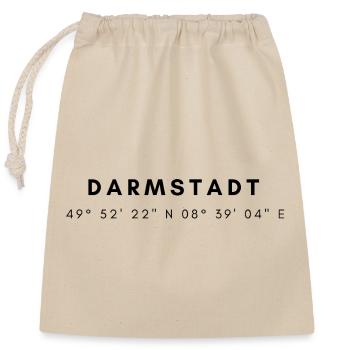 Darmstadt coordinates - Closable cotton gift bag (25x30cm) - nature - Front