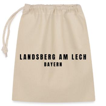 Landsberg am Lech, Bavière - Sac cadeau en coton avec cordon (25 x 30 cm) - nature - Devant