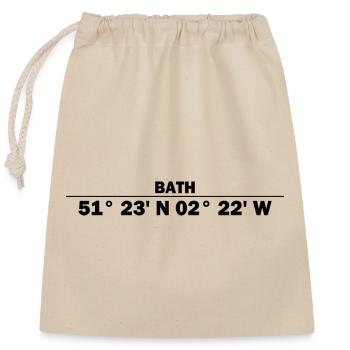 Bath coordinates - Closable cotton gift bag (25x30cm) - nature - Front