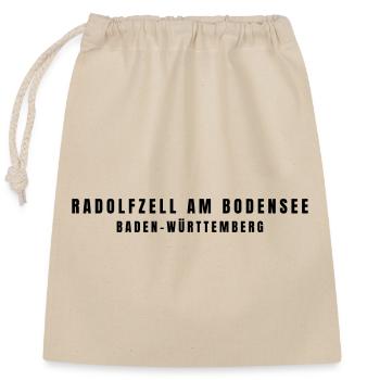 Radolfzell am Bodensee Baden-Württemberg - Verschließbarer Geschenkbeutel aus Baumwolle (25x30cm) - Natur - Vorne