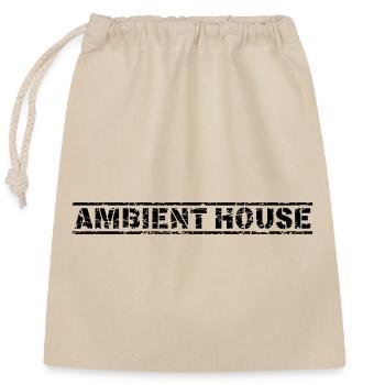 Ambient House - Closable cotton gift bag (25x30cm) - nature - Front