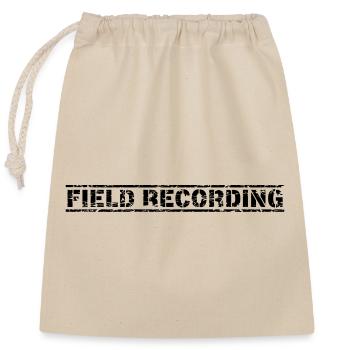 Field Recording - Closable cotton gift bag (25x30cm) - nature - Front