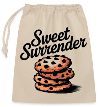 Sweet Surrender Cookies Candy Dessert - Closable cotton gift bag (25x30cm) - nature - Front