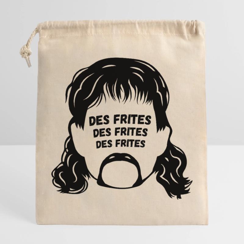 frites, Jeff, chtimi Sac cadeau en coton avec cordon (25 x 30 cm)