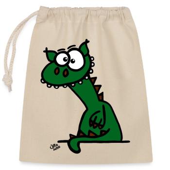 The Dragon - Closable cotton gift bag (25x30cm) - nature - Front