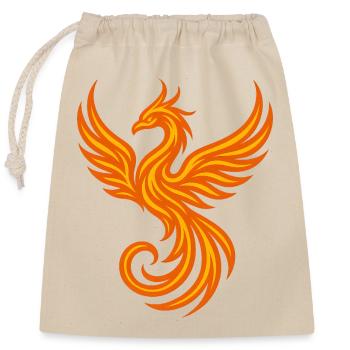Phoenix - Closable cotton gift bag (25x30cm) - nature - Front