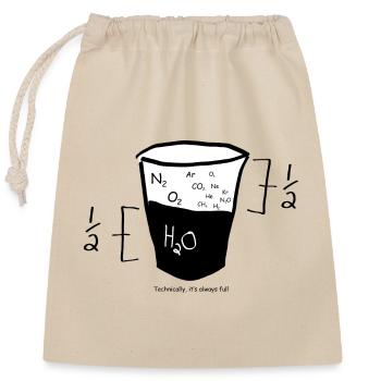 Nerd Math Grafik - Verschließbarer Geschenkbeutel aus Baumwolle (25x30cm) - Natur - Vorne