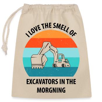 Excavator Excavator Driver Excavator Truck - Closable cotton gift bag (25x30cm) - nature - Front
