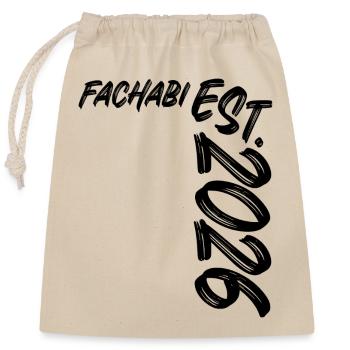 Fachabi 2026 - Sac cadeau en coton avec cordon (25 x 30 cm) - nature - Devant