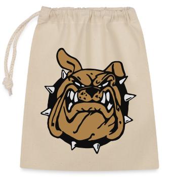 Bulldog Anglais souriant ! - Sac cadeau en coton avec cordon (25 x 30 cm) - nature - Devant