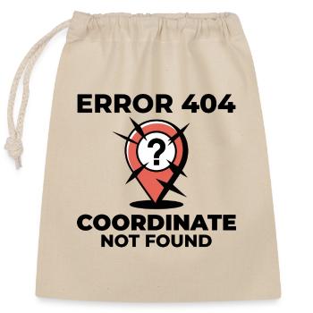 Point d’interrogation Épingle Emplacement perdu Erreur SIG - Sac cadeau en coton avec cordon (25 x 30 cm) - nature - Devant
