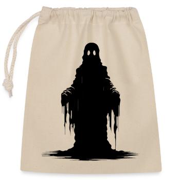 Spooky Ghost - Closable cotton gift bag (25x30cm) - nature - Front