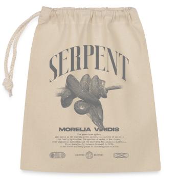 Grüner Baum Python Modern Reptile Keeper Streetwear - Verschließbarer Geschenkbeutel aus Baumwolle (25x30cm) - Natur - Vorne